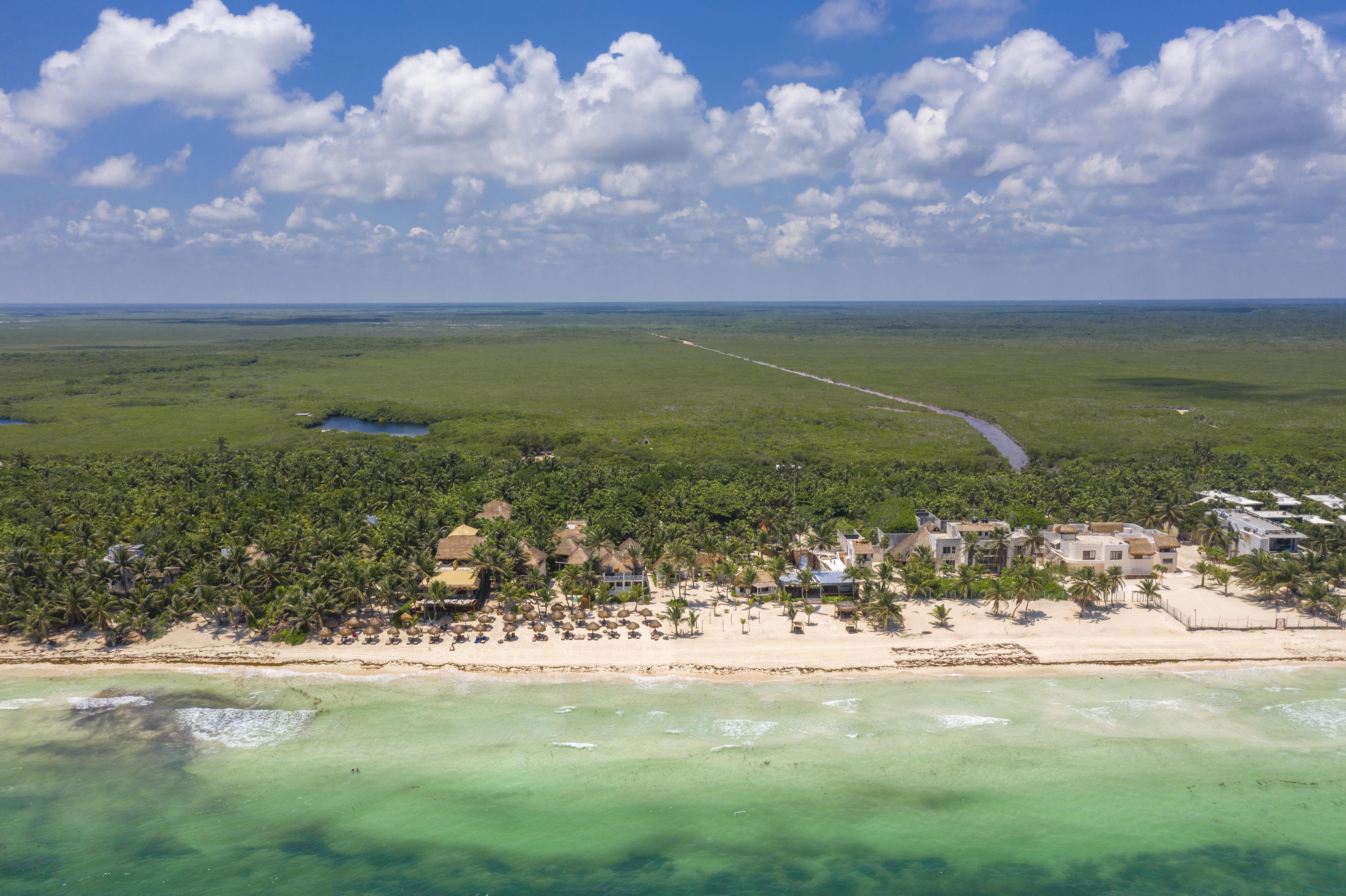 Los Amigos Beach Hotel Boutique Tulum Bagian luar foto